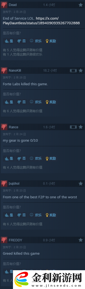 Steam差評(píng)如潮后