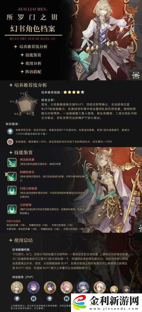 幻書啟示錄依諾莎高效實戰(zhàn)陣容搭配策略與技巧詳解