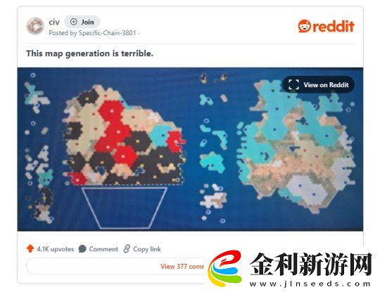 發(fā)布不到一周文明7隨機地圖生成問題引關(guān)注