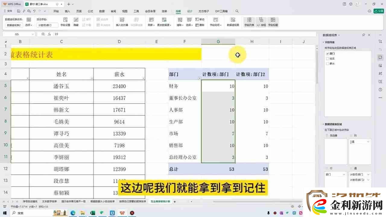 Excel數(shù)據(jù)透視表