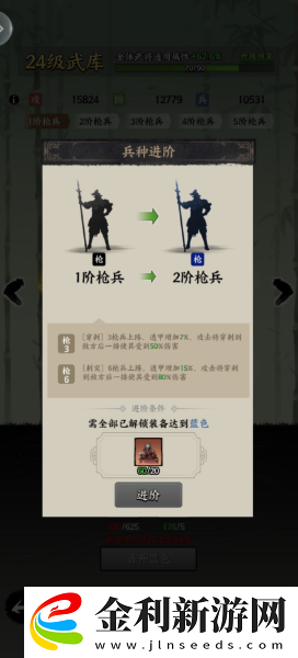 名將之弈武庫兵種升階攻略一覽