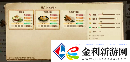 豐收之路推廣美食詳細(xì)攻略