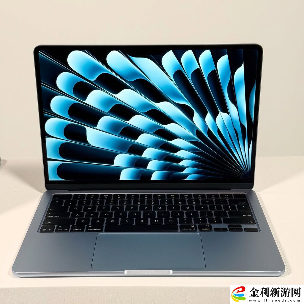 蘋果 2025 款天空藍色 M4 MacBook Air 實機展示